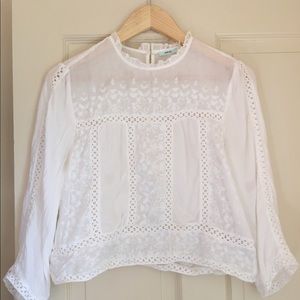 Urban Outfitters lace inset blouse. Size small.
